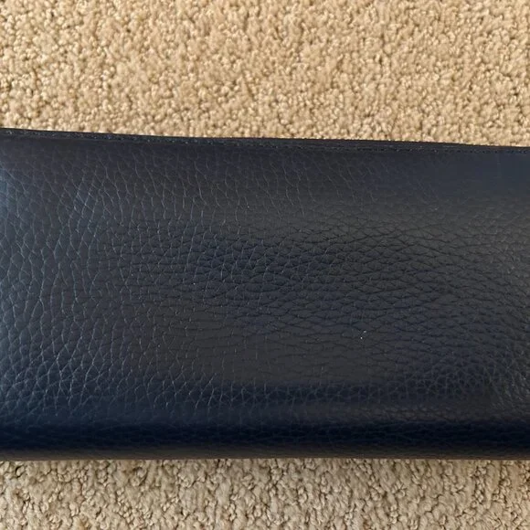 Michael Kors Leather Wallet - Navy - Picture 2 of 3